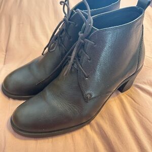 Camper Black Leather Booties
